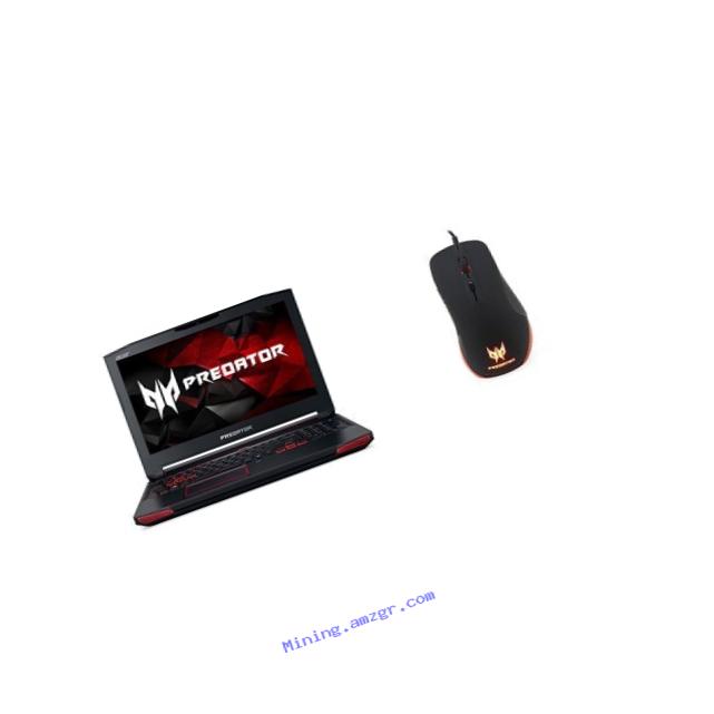 Acer Predator 15 Gaming Laptop, Core i7, GeForce GTX 1070, 15.6” Full HD G-SYNC, 16GB DDR4, 256GB SSD, 1TB HDD, G9-593-77WF + Acer Predator Gaming Mouse