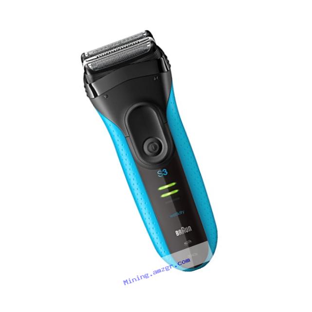Braun Series 3 ProSkin 3040s Wet&Dry Electric Shaver for Men / Rechargeable Electric Razor, Blue