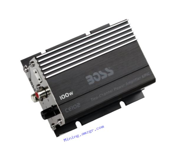 BOSS Audio CE102 Watt, Chaos Epic, 2 Channel, 4 Ohm Stable Class A/B, Full Range, MOSFET Car Amplifier