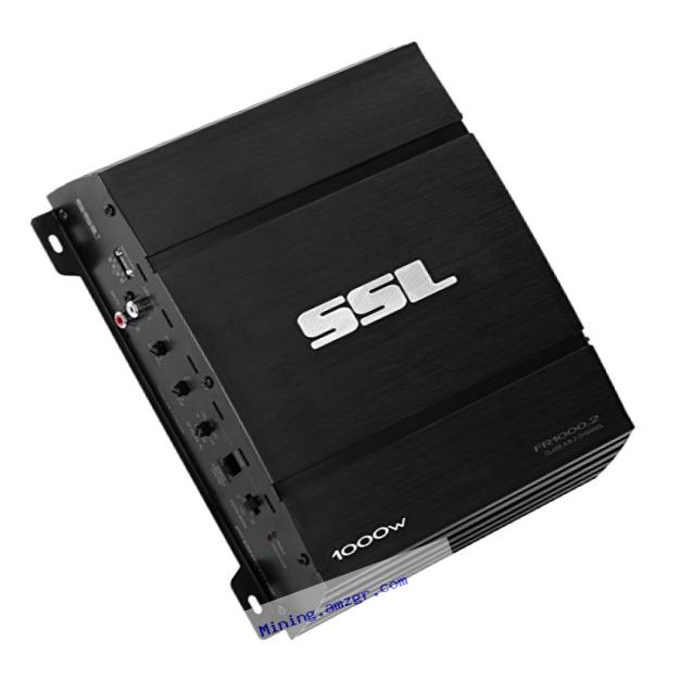 SOUND STORM FR1000.2 FORCE 1000-Watt Full Range, Class A/B 2 to 8 Ohm Stable 2 Channel Amplifier with Remote Subwoofer Level Control