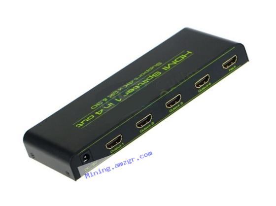 CKITZE BG-550 Mini portable 4 Port HDMI 1x4 Powered Splitter Ver 1.3 Full HD 1080P with HDCP Support