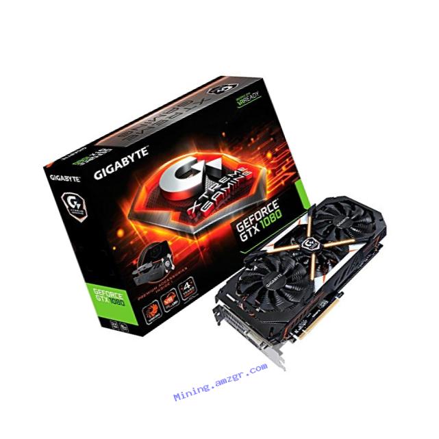 Gigabyte Geforce GTX 1080 Xtreme Gaming Premium Pack 8G Rev 2.0 Graphic Card (N1080XTREME-8GD-PPR2)