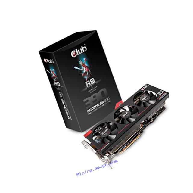 Club3D Radeon R9 390 Graphics Cards CGAX-R9399 Black