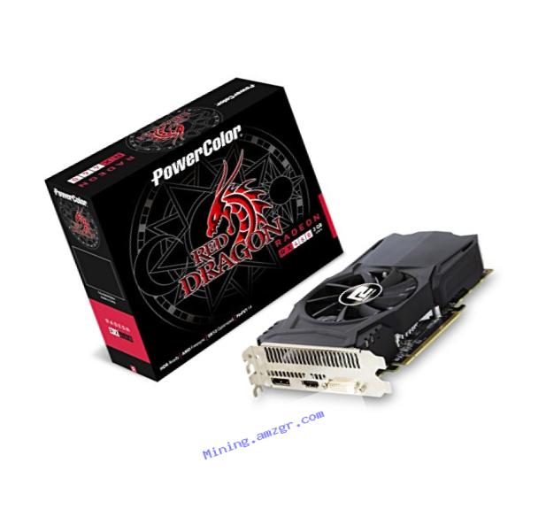 PowerColor AMD Radeon RED DRAGON RX 460 2GB GDDR5 DL DVI-D / HDMI / DP PCI-Express 3.0 Graphics Card (AXRX 460 2GBD5-DH/OC)