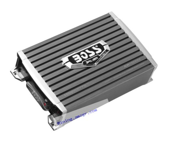 BOSS Audio AR1500M Armor 1500 Watt, 2/4 Ohm Stable Class A/B, Monoblock, Mosfet Car Amplifier with Remote Subwoofer Control