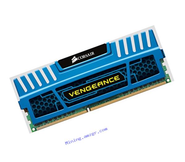 Corsair Vengeance Blue 4GB (1x4GB) DDR3 1600 MHz (PC3 12800) Desktop Memory 1.5V