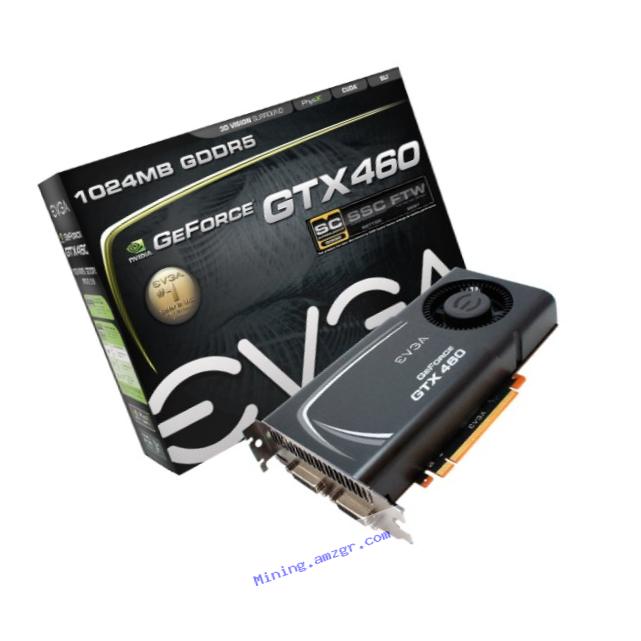 EVGA GeForce GTX 460 Superclocked EE (External Exhaust) 1024 MB DDR5 PCI Express 2.0 2DVI/Mini-HDMI SLI Ready Limited Graphics Card, 01G-P3-1373-AR