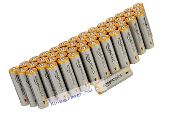 AmazonBasics AA Performance Alkaline Batteries (48-Pack) - Packaging May Vary